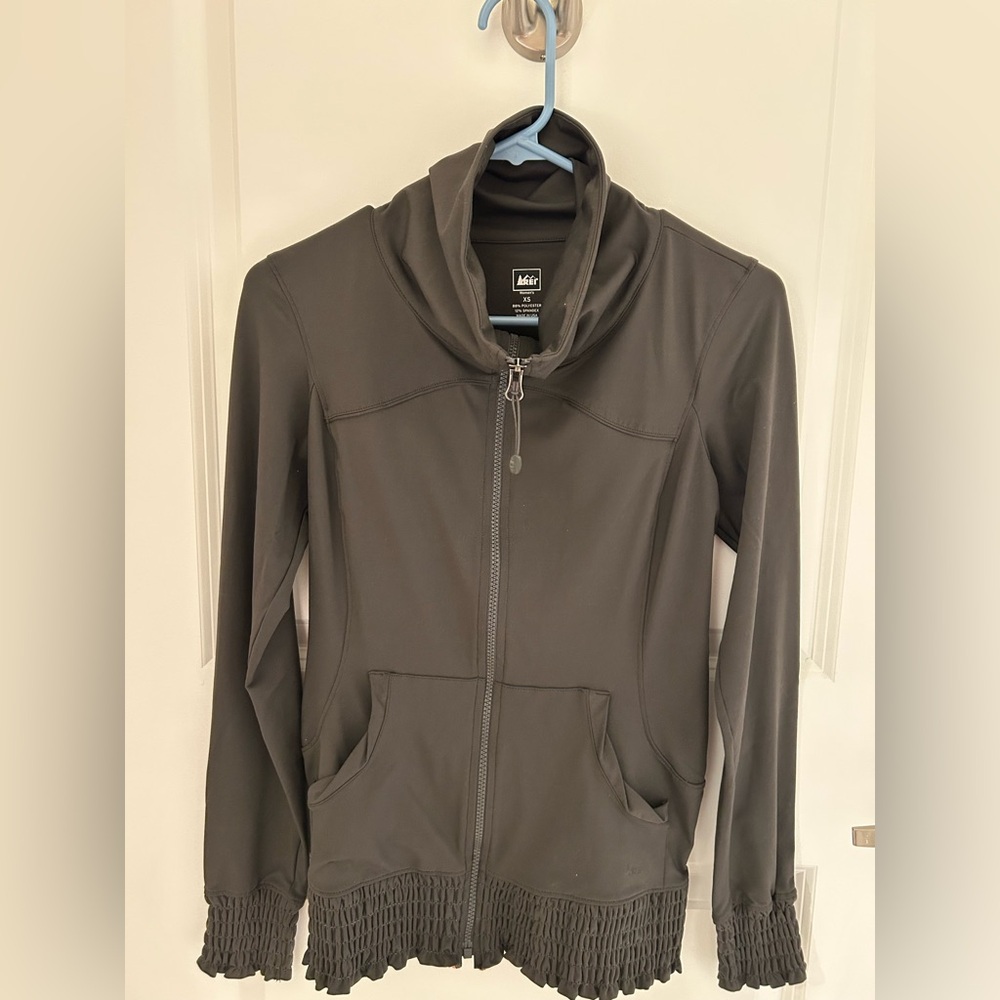 REI Women's Charcoal Full-Zip Utility Jacket